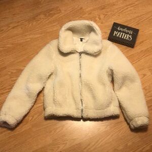 Divided Cream Fleece Jacket